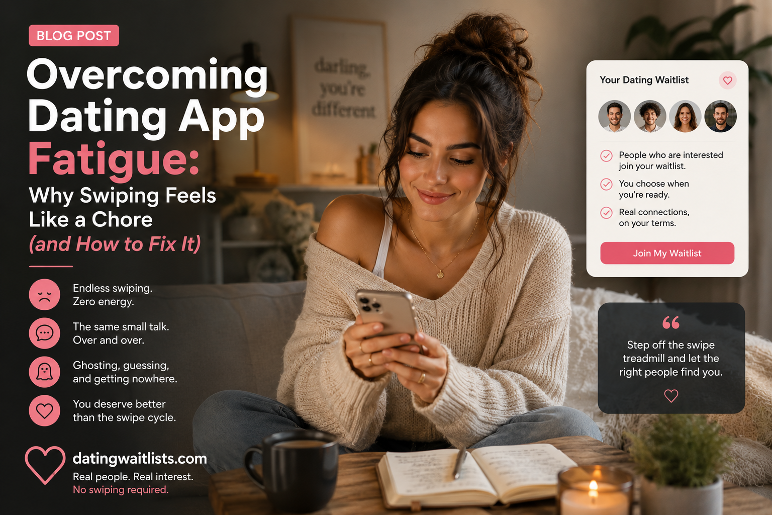 Cover image for blog post: Overcoming Dating App Fatigue Without Going Invisible